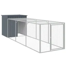 zadaszona-klatka-dla-kur-z-wybiegiem-stal-galwanizowana-antracyt-110x405