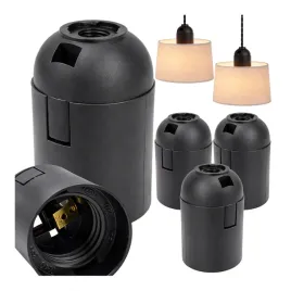 oprawka-termoplastyczna-e27-zarowki-gniazdo-czarna-budowlana-5szt