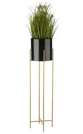 okragla-czarna-doniczka-na-stojaku-kwietnik-95-cm
