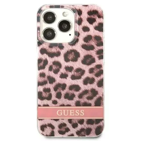 guess-leopard-electro-stripe-etui-iphone-13-pro-pink