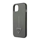 guess-saffiano-triangle-logo-case-etui-iphone-14-plus-srebrny-rozszerzenie-podstawka
