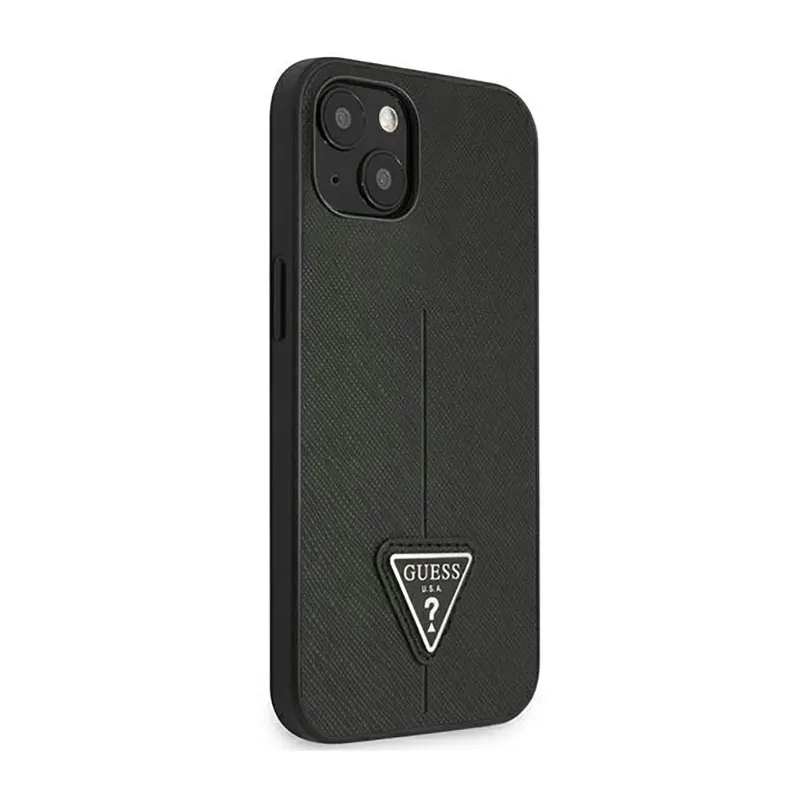 guess-saffiano-triangle-logo-case-etui-iphone-14-plus-czarny-przeznaczenie-apple