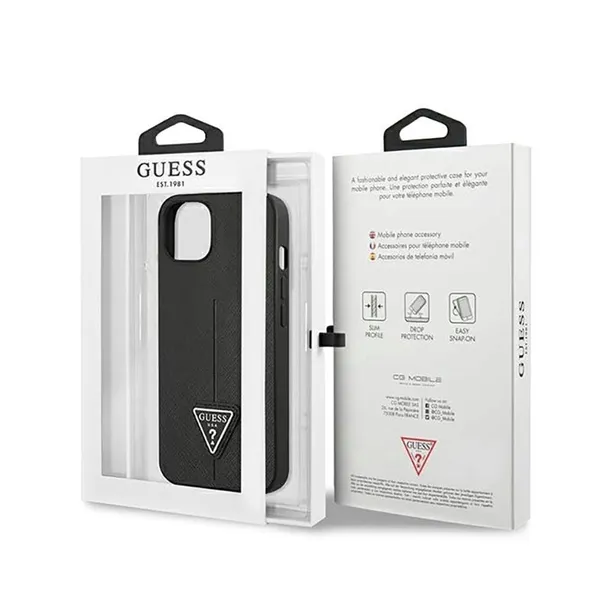 guess-saffiano-triangle-logo-case-etui-iphone-14-plus-czarny-certyfikat-ce