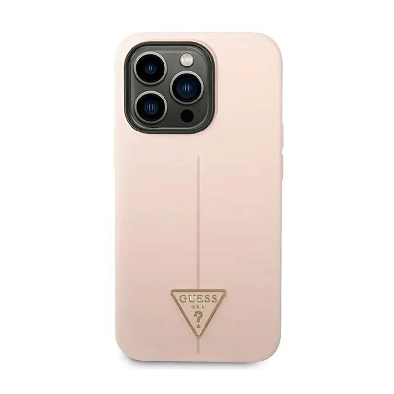 guess-silicone-triangle-logo-etui-iphone-14-pro-rozowy