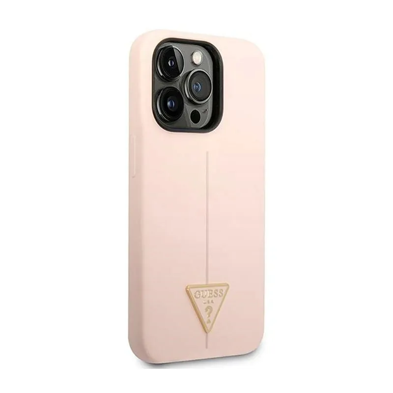 guess-silicone-triangle-logo-etui-iphone-14-pro-rozowy