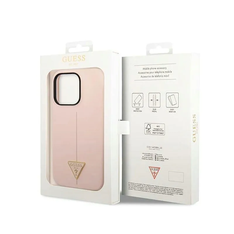 guess-silicone-triangle-logo-etui-iphone-14-pro-rozowy