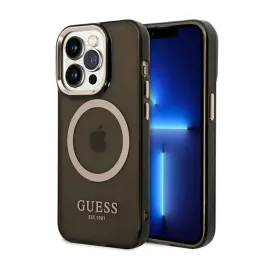 guess-gold-outline-translucent-magsafe-etui-iphone-14-pro-czarny