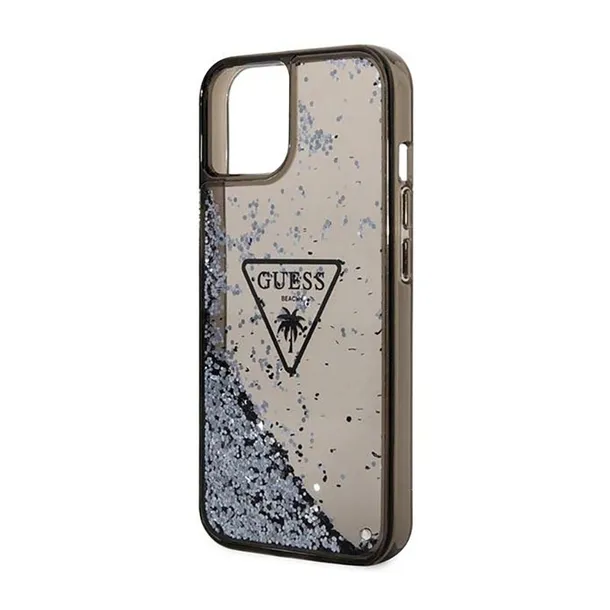 guess-liquid-glitter-triangle-logo-case-etui-iphone-14-plus-czarny-rozszerzenie-podstawka