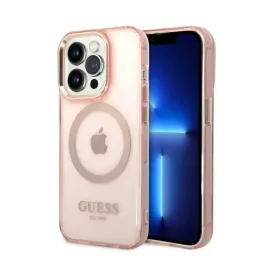 guess-gold-outline-translucent-magsafe-etui-iphone-14-pro-rozowy