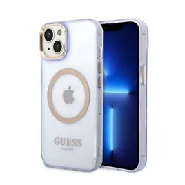 guess-gold-outline-translucent-magsafe-etui-iphone-14-fioletowy