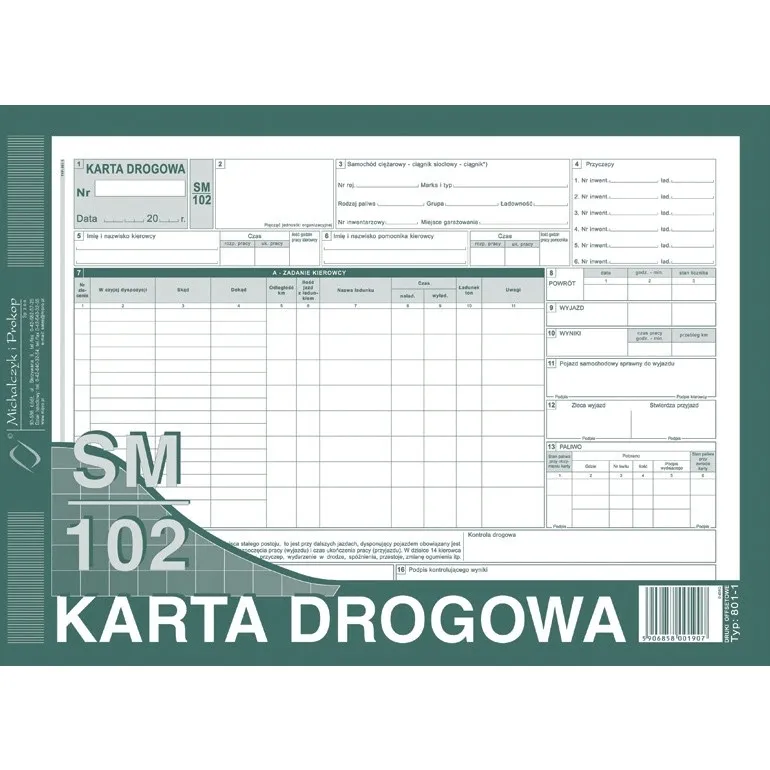 karta-drogowa-samochod-ciezarowy-a4-offset