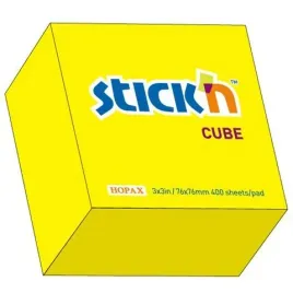 karteczki-stick-n-76-76mm-zolte-neon-400