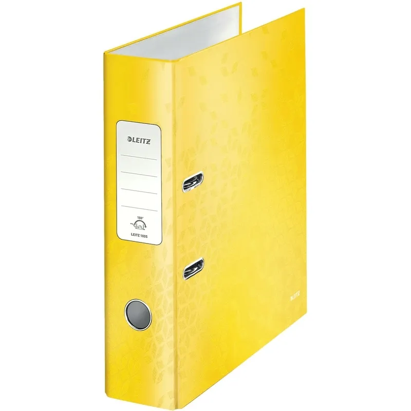 segregator-leitz-180-wow-a4-80mm-zolty-grubosc-80-mm