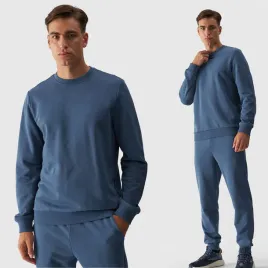 bluza-meska-4f-bez-kaptura-nieocieplana-sportowa-granatowa-bawelna-basic-l