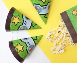czapeczki-papierowe-urodzinowe-game-on-gaming-party-6-szt-godan