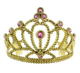 zloty-diadem-ksiezniczki-z-rozowymi-perlami-dzieciecy-85-cm