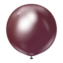 balony-bordowe-chrom-urodziny-mirror-kalisan-18-45cm-25szt