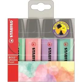 zakreslacze-stabilo-boss-original-4-kolory-pastel