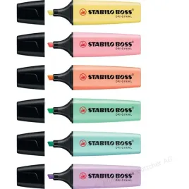 zakreslacze-stabilo-boss-original-6-kolorow-pastel