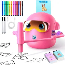 interaktywny-rysunek-robot-dla-dzieci-edukacyjny-zestaw-100-kartek-markerow