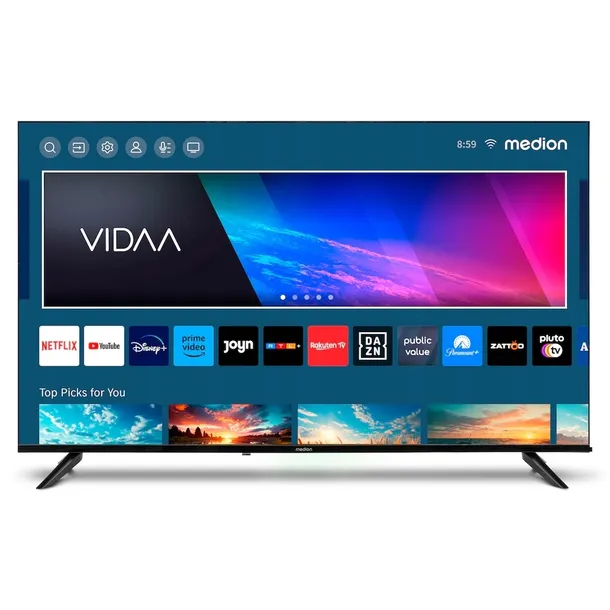 TELEWIZOR LED 50'' 4K HDR SMART TV NETFLIX VIDAA TV MENU PL YOUTUBE WIFI
