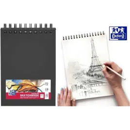 szkicownik-oxford-sketchbook-a5-40k-czarny