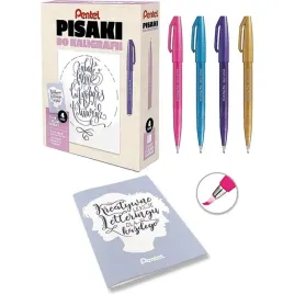 pisaki-do-kaligrafii-pentel-touch-brush-pen-4-kolory