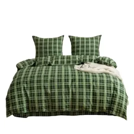 zestaw-poscieli-dwuosobowej-220x200-2-70x80-posciel-zielona-krata