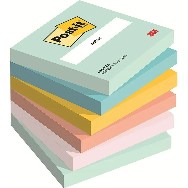 karteczki-post-it-76x76mm-654-bea-6x100