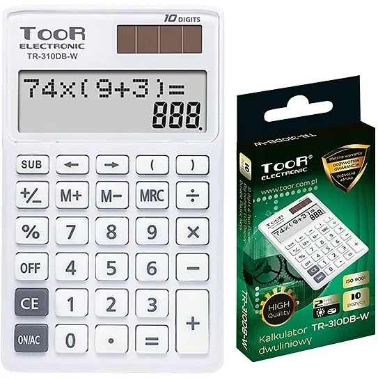 kalkulator-toor-tr-310db-w-bialy