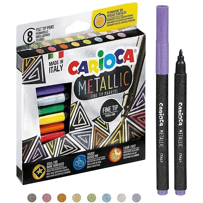 flamastry-carioca-metallic-8-kolorow