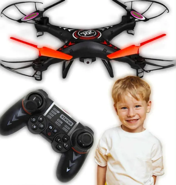 DRON Z KAMERĄ RC TURBO KOMPAS POWRÓT ŻYROSKOP 200M 40KM DLA DZIECI PREZENT