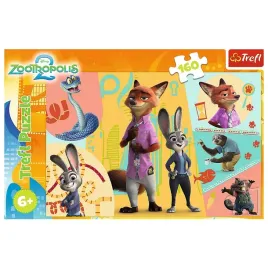 puzzle-160-razem-w-zootopii-15429-zwierzogrod-trefl