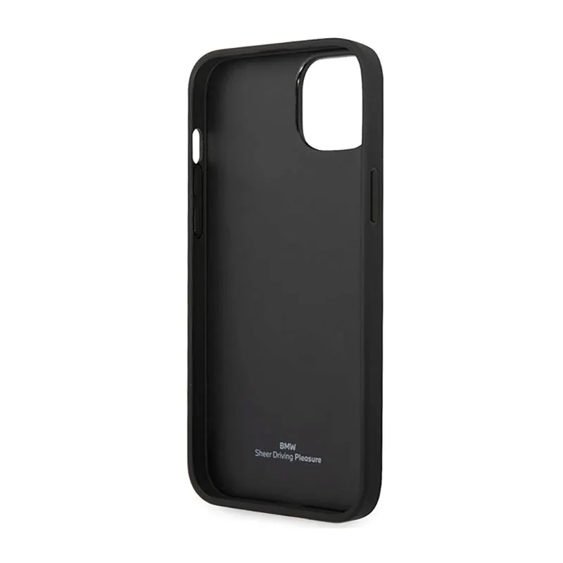 bmw-leather-diamond-pattern-etui-iphone-14-burgundowy