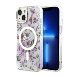 guess-flower-magsafe-etui-iphone-14-przezroczysty
