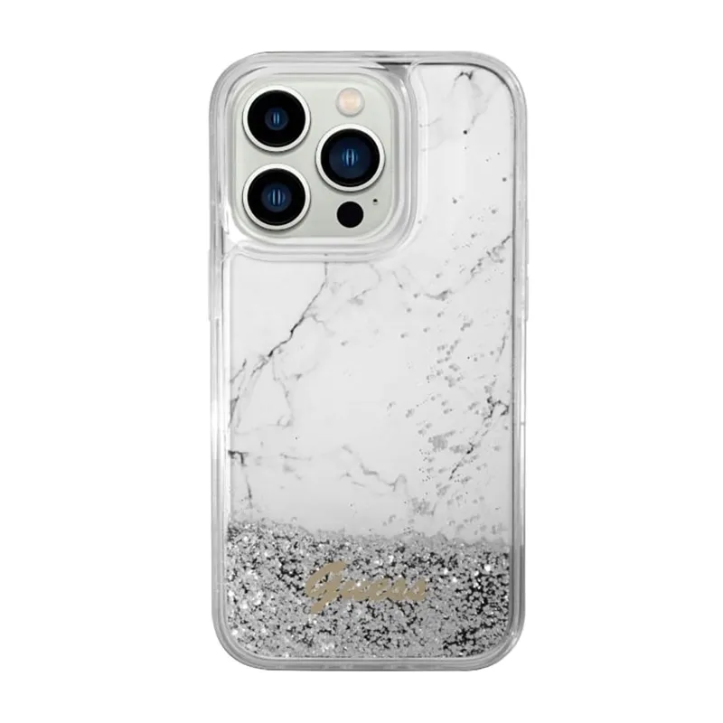 guess-liquid-glitter-marble-etui-iphone-14-pro-max-bialy