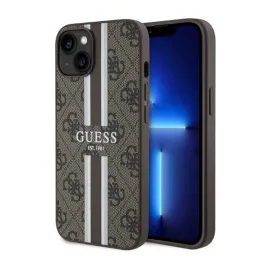 guess-4g-printed-stripes-magsafe-etui-iphone-14-brazowy