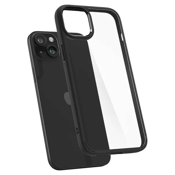 spigen-ultra-hybrid-etui-do-iphone-15-plus-matte-black-funkcje-ladowanie-indukcyjne-pochlanianie-wstrzasow