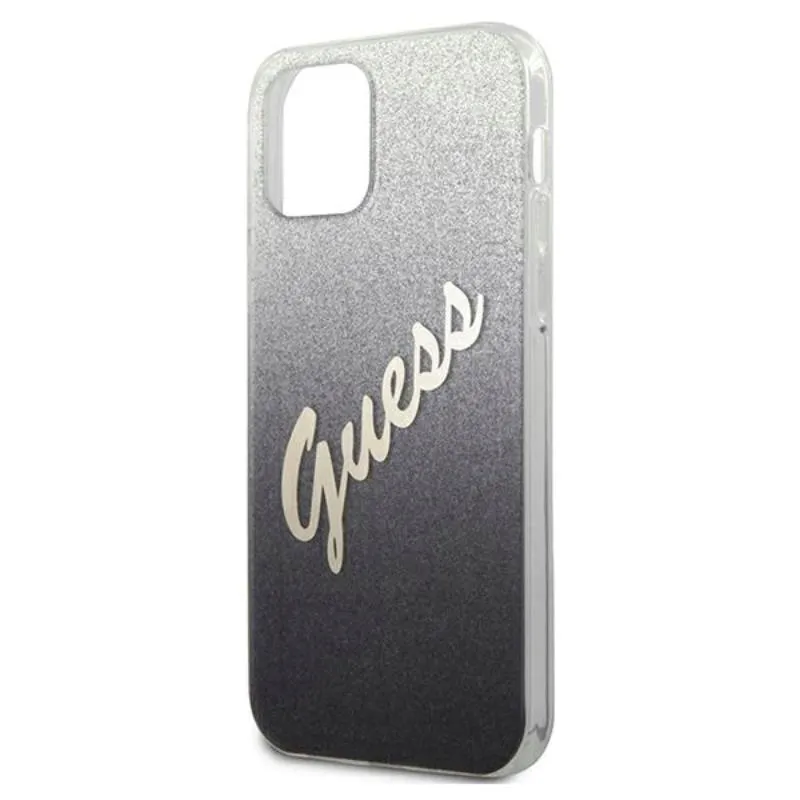guess-glitter-gradient-script-etui-iphone-12-pro-max-czarny