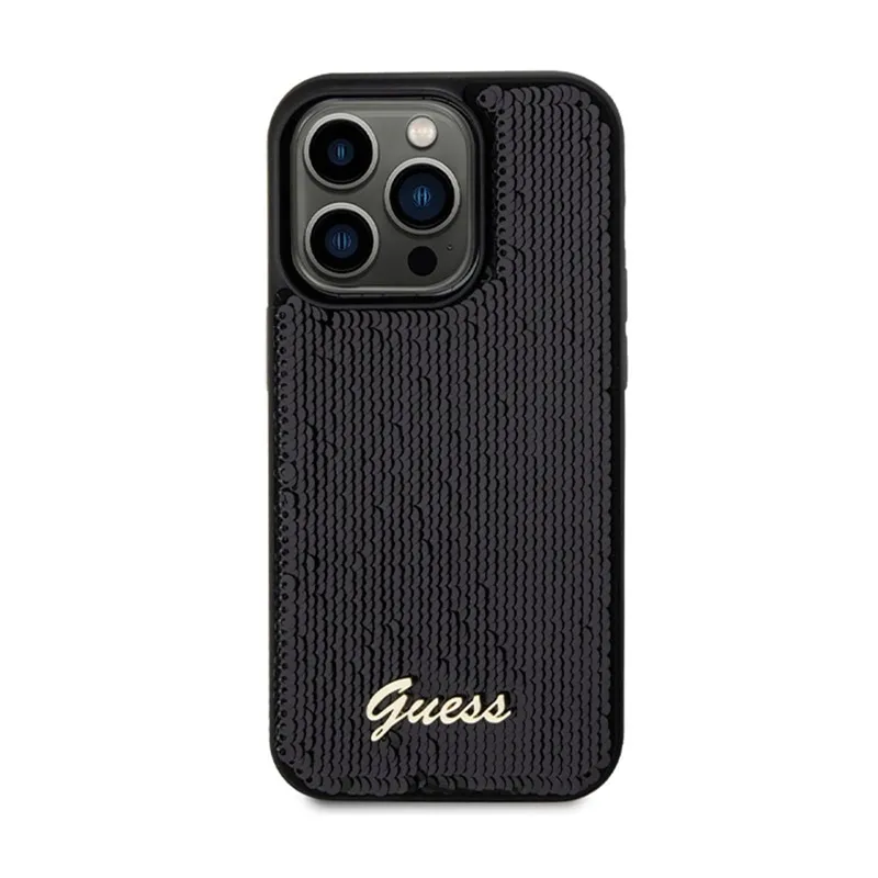 guess-sequin-script-metal-etui-iphone-13-pro-max-czarny