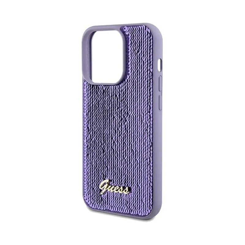 guess-sequin-script-metal-etui-iphone-13-pro-max-fioletowy
