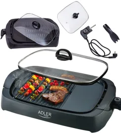 grill-elektryczny-ad-6610-3000w-2-pola-grzejne-szklana-pokrywa