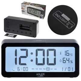 budzik-ad-1195-czarny-podswietlany-temperatura-wilgotnosc-3-alarmy