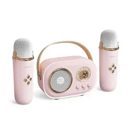 zestaw-do-karaoke-rozowy-glosnik-bluetooth-z-2-mikrofonami-bezprzewodowymi