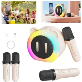 przenosny-mini-glosnik-karaoke-w-ksztalcie-kota-rgb-2-mikrofony