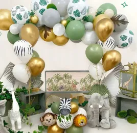 girlanda-balonowa-dekoracja-z-balonow-safari-zyrafa-lew-urodziny-78-szt