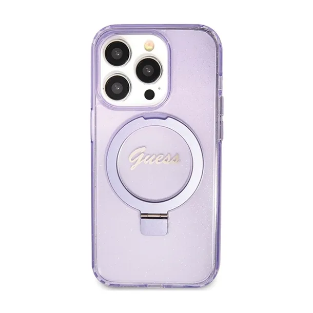 guess-ring-stand-script-glitter-magsafe-etui-iphone-15-pro-fioletowy-kolor-fioletowy