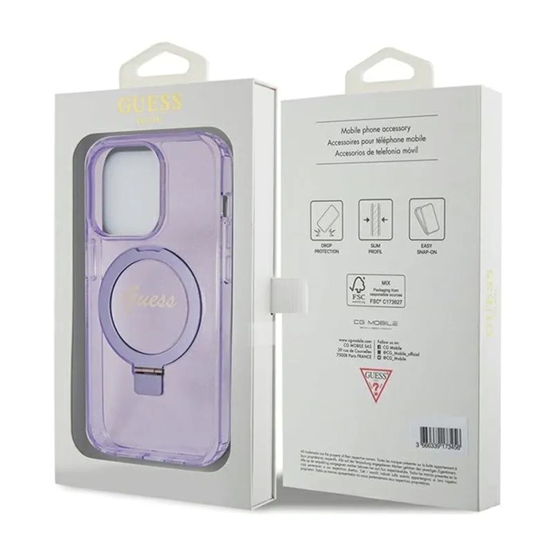 guess-ring-stand-script-glitter-magsafe-etui-iphone-15-pro-fioletowy-przeznaczenie-apple