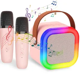 zestaw-do-karaoke-xtech-rozowy-bluetooth-2-mikrofony-rgb