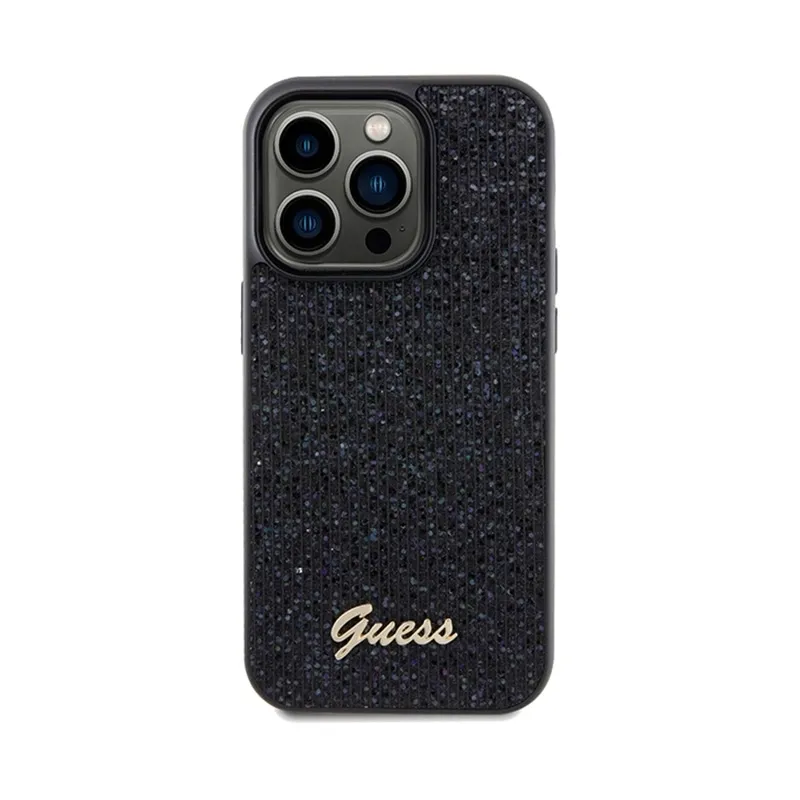 guess-disco-metal-script-etui-iphone-14-pro-czarny